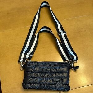 Krimson Klover black polyester purse; dimensions: 10.25” x 7” purse